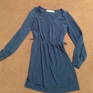 Green/blue Long-sleeved dress