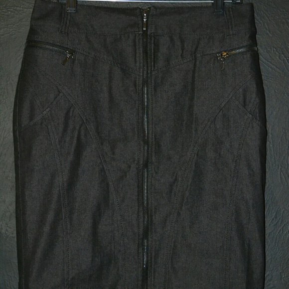 Black Zipper Skirt