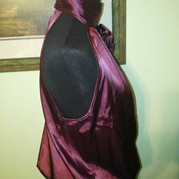 Purple silky top - Picture 2 of 4