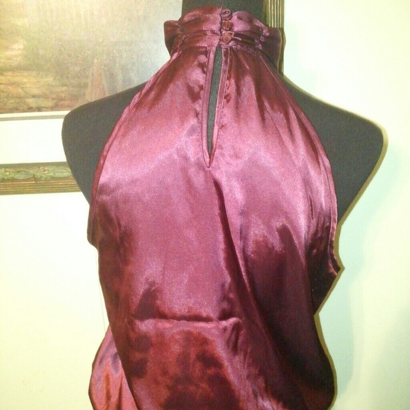 Purple silky top - Picture 3 of 4