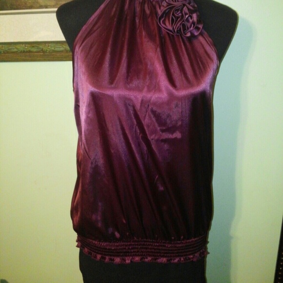 Purple silky top - Picture 4 of 4