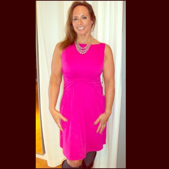 Pink Susanna Monaco dress perfect for spring!