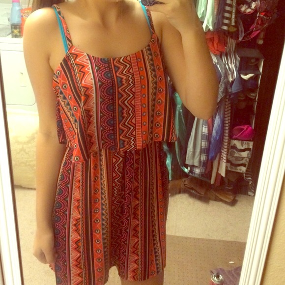 Tribal print short dress!