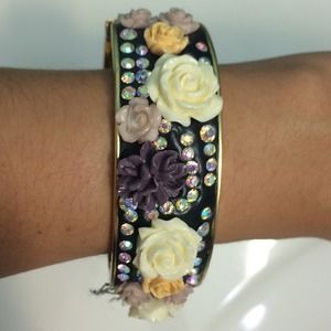 Betsey Johnson Floral Cuff