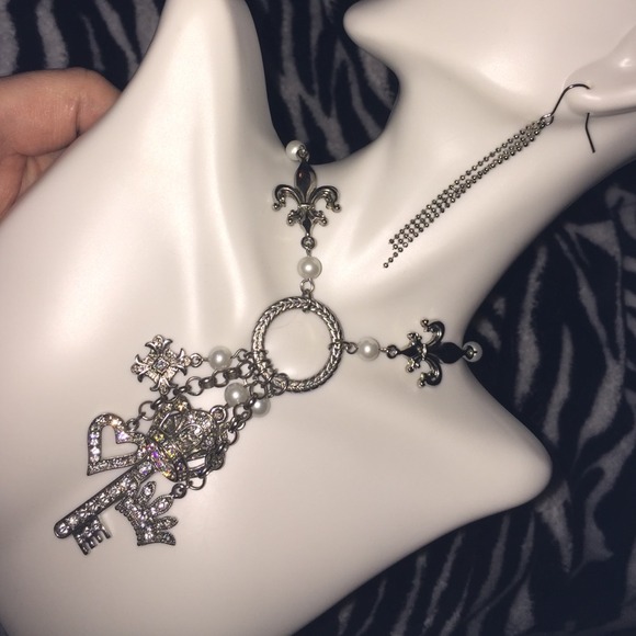 Jewelry - Charm necklace and earrings