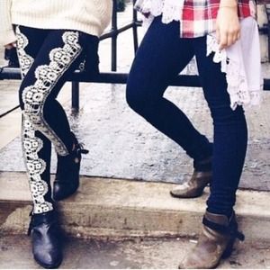 LF carmar crochet jeans