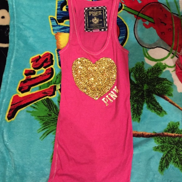 PINK Heart Tank Top