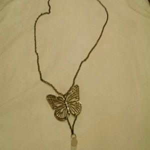 A butterfly necklace
