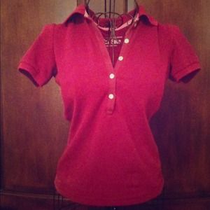 VS maroon polo shirt