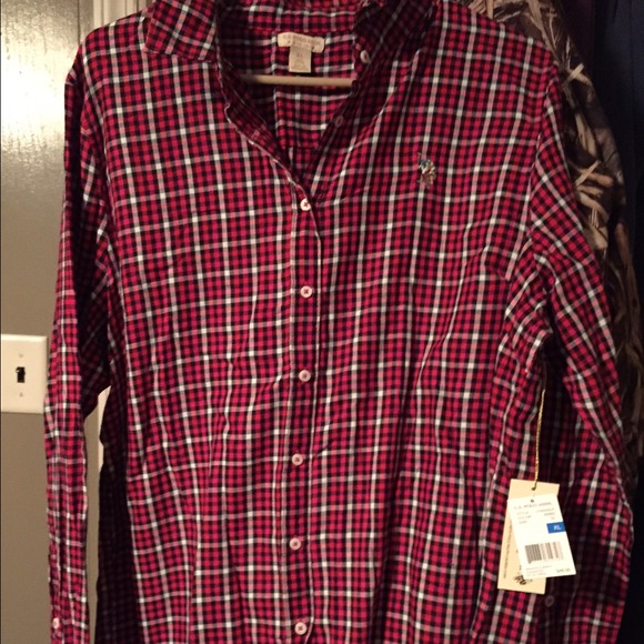 Plaid long sleeve shirt