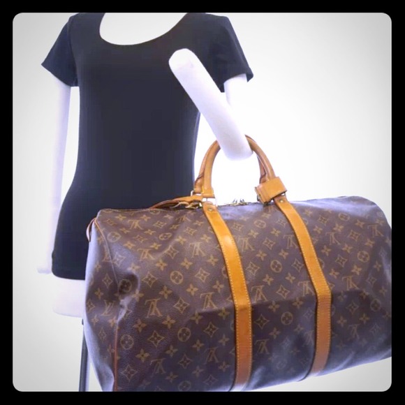 💯% Authentic Louis Vuitton Keepall 50 Boston bag