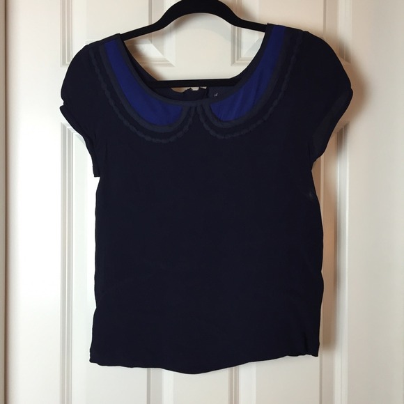 American eagle faux Peter Pan collar top