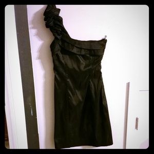 One sleeve cocktail dress.