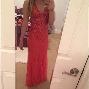 $5 MARK DOWN Salmon colored PROM dress