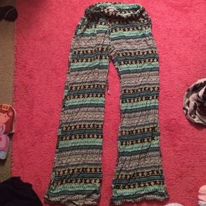 High waisted flare pants