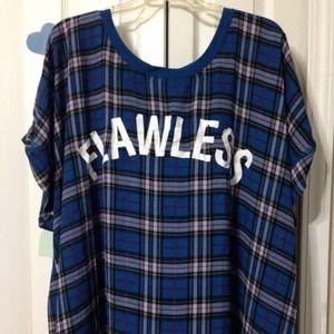 FLAWLESS plaid chiffon blouse