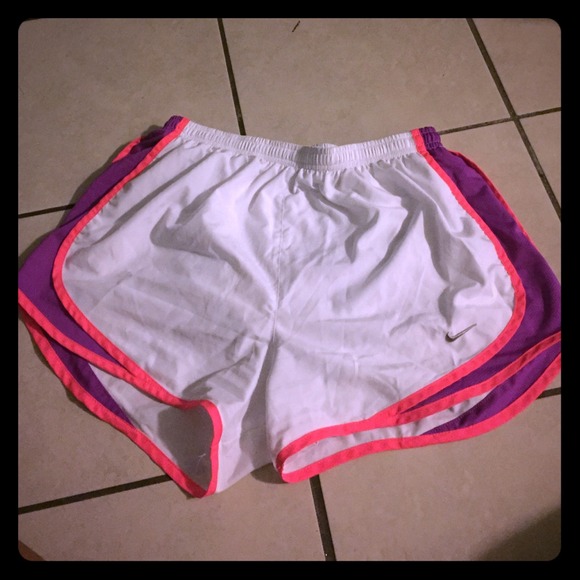 Nike White Running Shorts