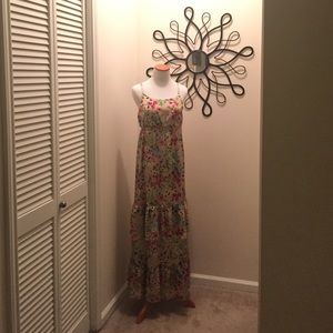 FREE SHIPPING-Long Floral Dress