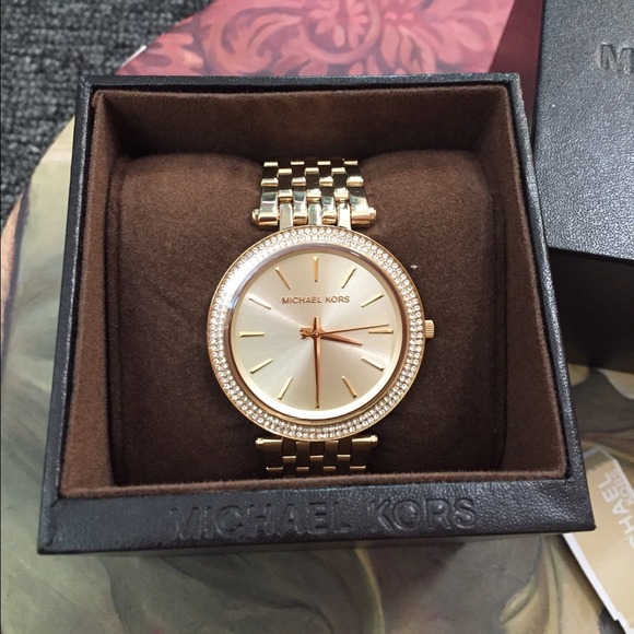 MK gold watch