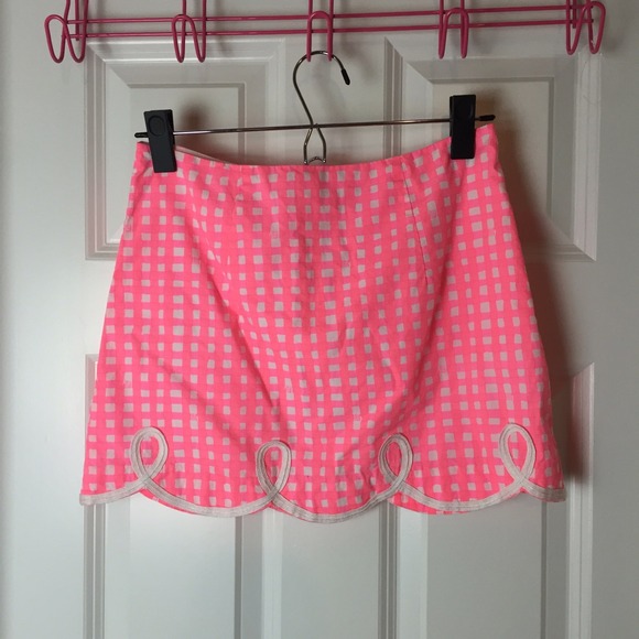 LILLY PULITZER Tate skirt gingham skirt