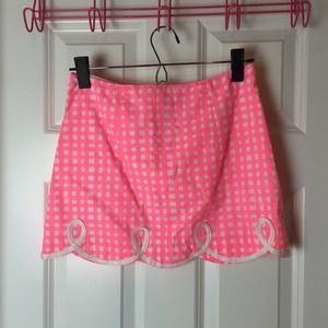 LILLY PULITZER Tate skirt gingham skirt