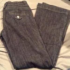 High Waisted Medium Dark Wash Jeans