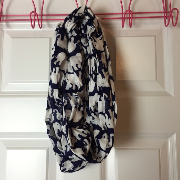 LILLY PULITZER Riley loop scarf "tusk in sun"