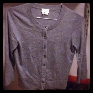 Kate spade New York Grey Sweater w/ Jewel Buttons