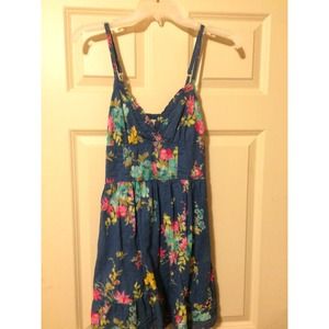 Blue floral hollister sundress