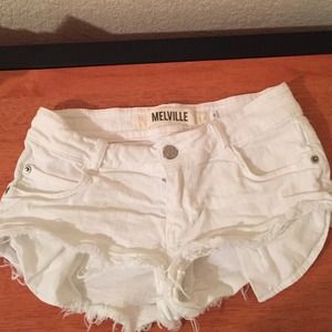 White brandy melville shorts