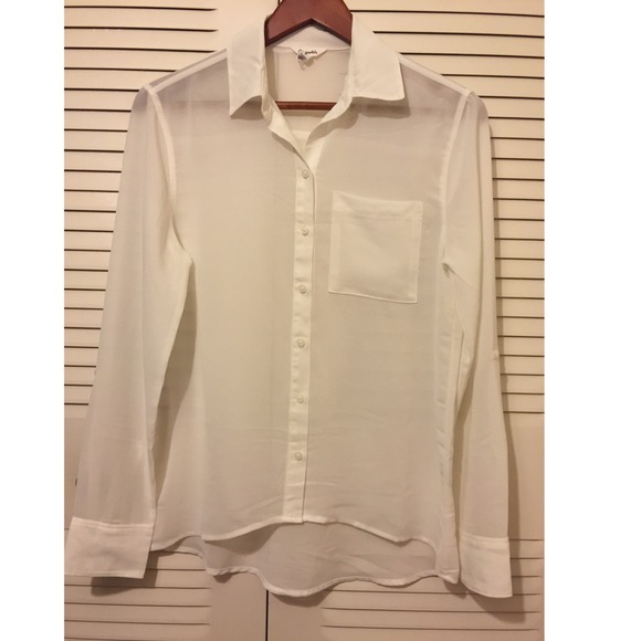 White Sheer Blouse