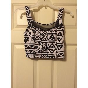Charlotte Russe Aztec crop top