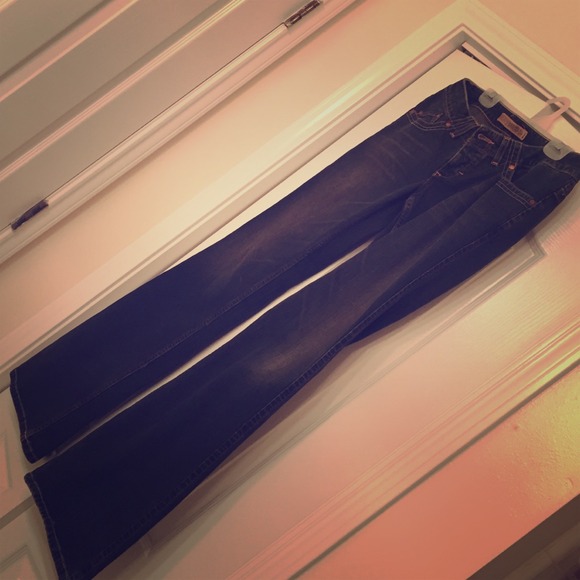 FREE SHIPPING-Express Distressed bootleg jeans