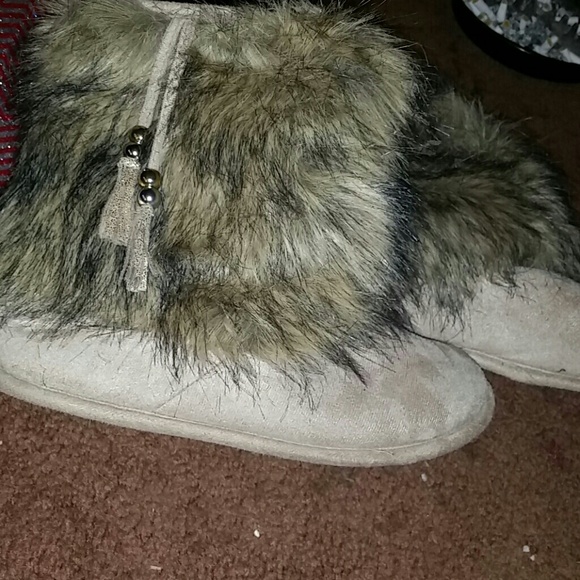 Furry boots