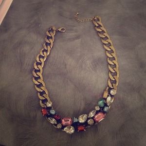 Multicolored jeweled necklace