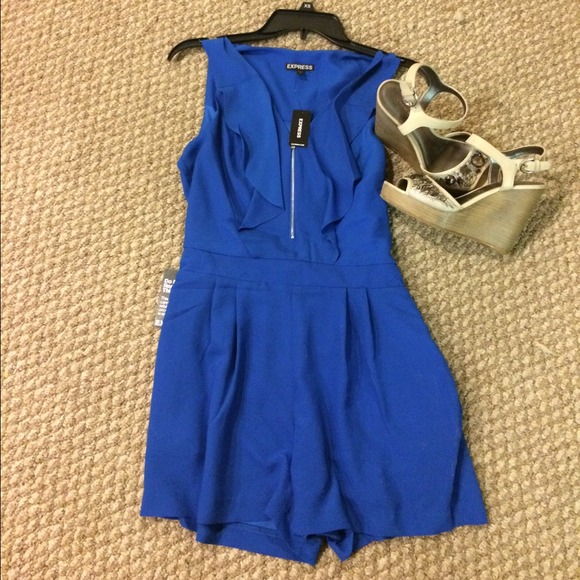 express blue romper