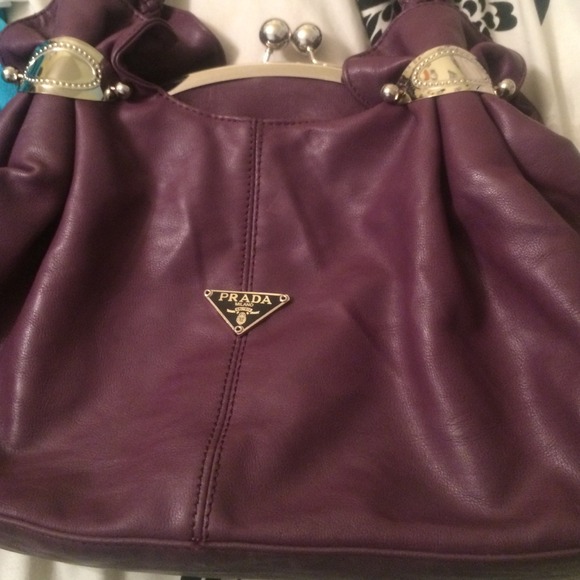 Purple prada bag