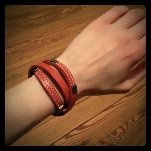 *SOLD* Triple Wrap Leather Bracelet