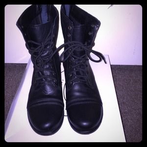Brand new Steve Madden combat boots