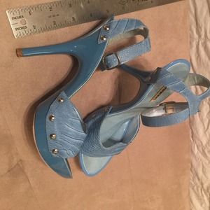New Michael Antonio Athena Blue 7 Ankle Strap
