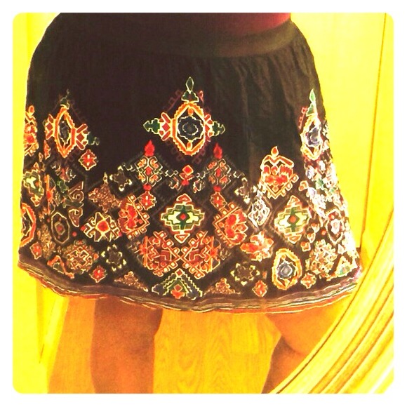 Tribal Print Skirt