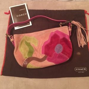 Coach Special Edition Pink Suede Poppy for Peace