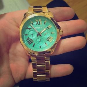 Fossil Cecile Rose Gold with Turquoise Face