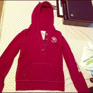Burgundy Hollister Hoodie