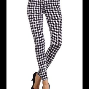 High waist Houndstooth leggings