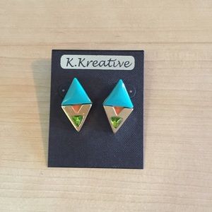 Brand new K. Kreative stud earrings