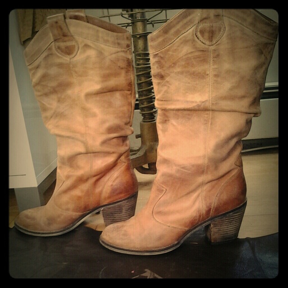 ALdo Marrs mid calf  rustic cowboot