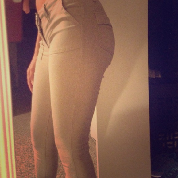 Khaki Skinny Pants