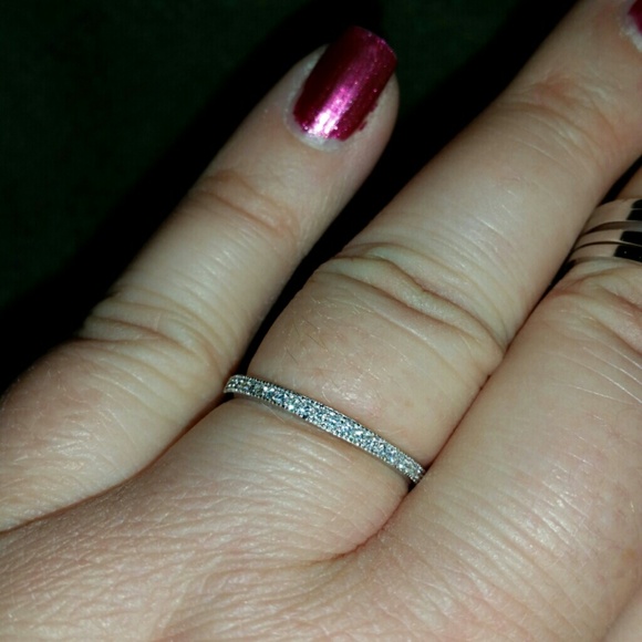 Sterling silver eternity band