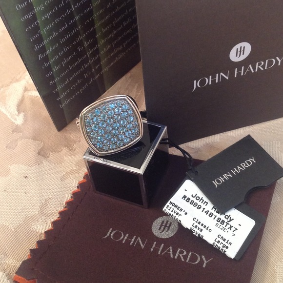 John Hardy LARGE Lava ring. & Sapphire ring